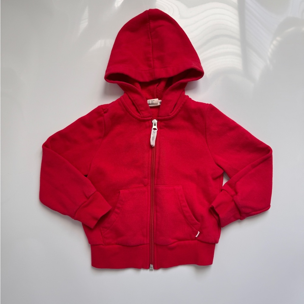 H&M 2-4 Years - Kids Red Zipper Hoodie (Unisex)